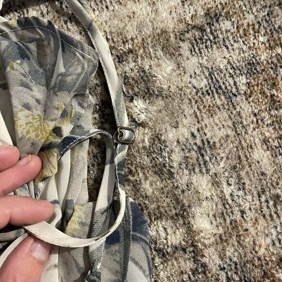 Japna Handmade Hawaiian Maxi Dress Size S Multicolor Sleeveless Tie Ruffle India - Picture 4 of 11